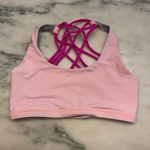 Born Primitive Vitality Sport Bra Pink Size Small